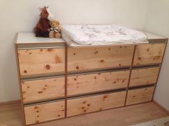 Wickelkommode aus Holz