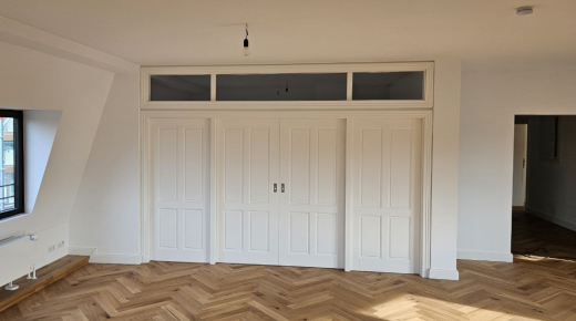 Schiebetürelement Weißlack