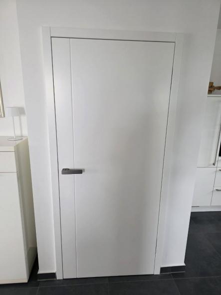Zimmertür stumpf seidenmatt RAL 9016